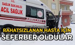 Rahatsızlanan hasta için seferber oldular