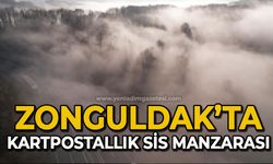 Zonguldak’ta kartpostallık sis manzarası yaşandı