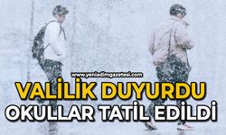 Valilik duyurdu: Okullar tatil edildi