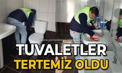 Tuvaletler tertemiz oldu