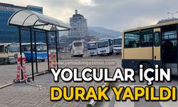 Yolcular için yeni durak yapıldı