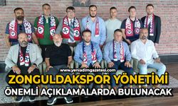 Zonguldakspor yönetimi önemli açıklamalarda bulunacak