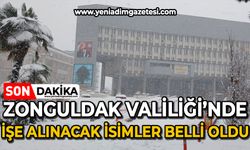 Zonguldak Valiliği'nde işe alınacak isimler belli oldu