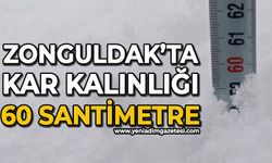 Zonguldak kar kalınlığı ölçüldü: 60 santimetre