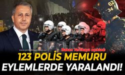 123 polis memuru eylemlerde yaralandı!