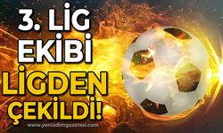 TFF 3. Lig ekibi ligden çekildi!