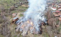 Kastamonu’da yangında 3 ev, 6 ahır, 9 samanlık ve 2 ambar kullanılamaz hale geldi