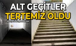 Alt geçitler tertemiz oldu