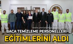 Baca temizleme personelleri eğitimlerini tamamladı