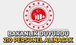 Çevre ve Şehircilik Bakanlığı'na çok sayıda personel alınacak