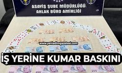 İş yerine kumar baskını