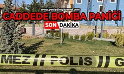 Caddede bomba paniği