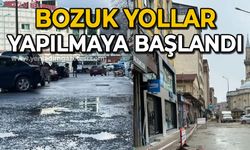 Bozuk yollar yapılmaya başlandı