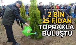 Zonguldak’ta 2 bin 25 fidan toprakla buluştu