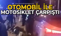 Otomobil ile motosiklet çarpıştı: 1 yaralı