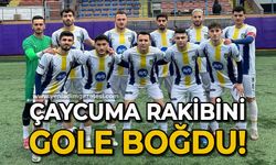 Çaycumaspor rakibini gole boğdu!