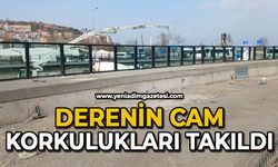 Zonguldak’ta derenin cam korkulukları takıldı