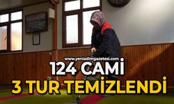 124 cami 3 tur temizlendi