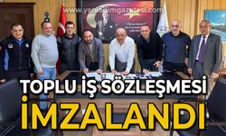 Toplu iş sözleşmesi imzalandı