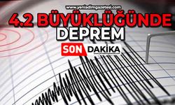 4.2 büyüklüğünde deprem