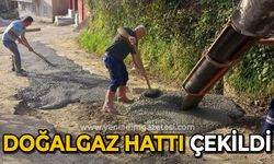 Doğalgaz hattı çekildi