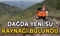 Dağda yeni su kaynağı bulundu