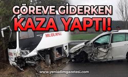 Göreve giderken kaza yaptı: Doktor arkadaşları da olay yerine koştu