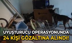 3 ilde uyuşturucu operasyonu: 24 gözaltı