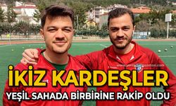 İkiz kardeşler yeşil sahada birbirine rakip oldu