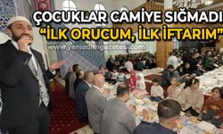 "İlk orucum, ilk iftarım" etkinliğinde çocuklar camiye sığmadı