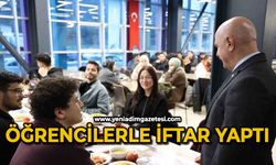 Rektör Sözbir öğrencilerle iftar yaptı