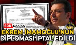 Ekrem İmamoğlu’nun diploması iptal edildi