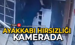 Ayakkabı hırsızlığı kamerada