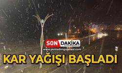 Hava buz kesti: Kar yağışı başladı