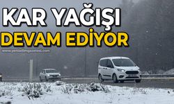 Bolu Dağı’nda hafif kar yağışı devam ediyor