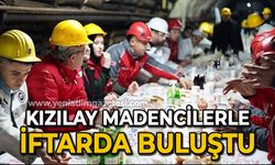 Kızılay madencilerle iftarda buluştu