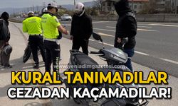 Kural tanımayan motosikletlilere ceza yağdı