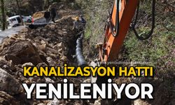 Kanalizasyon hattı yenileniyor