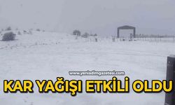 Kar yağışı etkili oldu