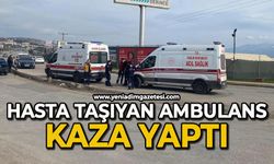 Hasta taşıyan ambulans kırmızı ışıkta kaza yaptı