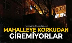 Mahalleye korkudan giremiyorlar