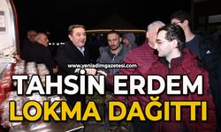 Tahsin Erdem lokma dağıttı