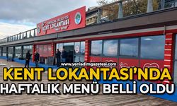 Haftalık menü açıklandı