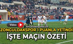 Zonguldakspor 1 puanla yetindi: İşte maçın özeti