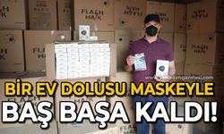 Bir ev dolusu maskeyle baş başa kaldı, ne yapacağını bilmiyor