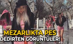 Mezarlıkta pes dedirten görüntüler!