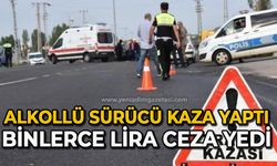 Ehliyetsiz sürücü kaza yaptı: Binlerce lira ceza yedi