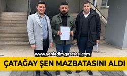 Çağatay Şen mazbatasını aldı