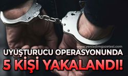 Uyuşturucu operasyonlarında 5 kişi yakalandı