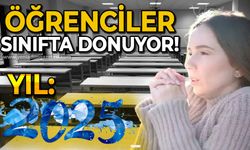 Tarihler 2025'i gösteriyor, öğrenciler sınıflarda donuyor!